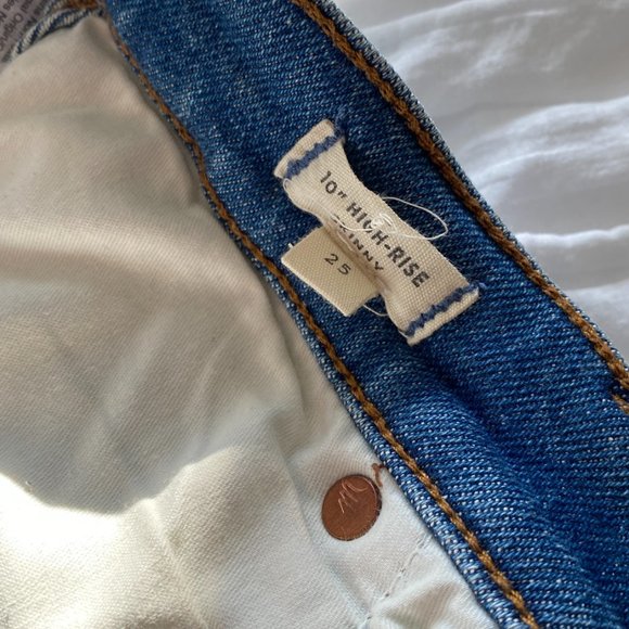 Madewell 10” High Rise Skinny Jeans 25 Cordova - Picture 4 of 10